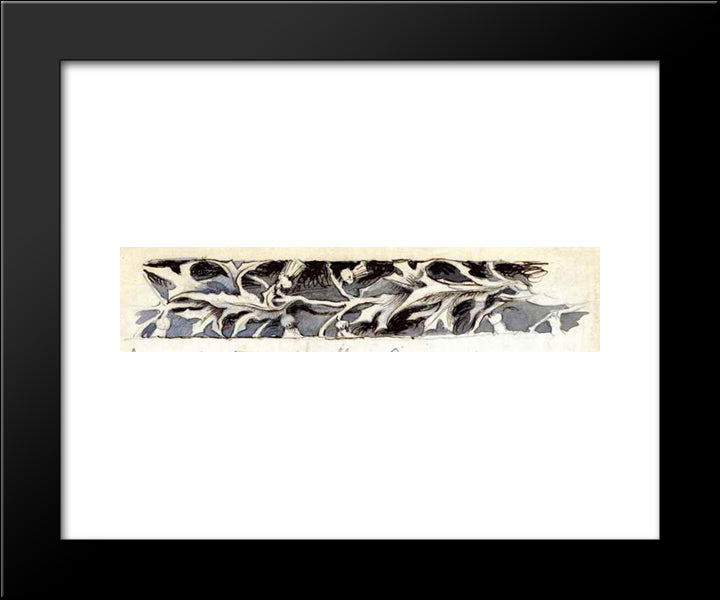 Under Transept Gallery 20x24 Black Modern Wood Framed Art Print Poster by Ruskin, John
