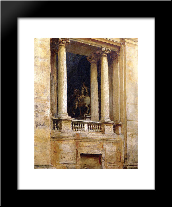 A Window In The Vatican 20x24 Black Modern Wood Framed Art Print Poster by Sargent, John Singer