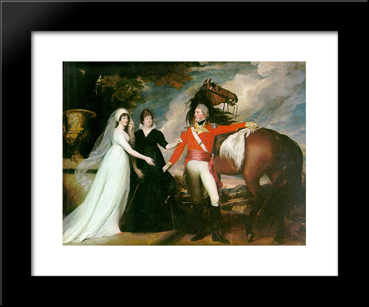 Fitch Sisters 20x24 Black Modern Wood Framed Art Print Poster by Copley, John Singleton