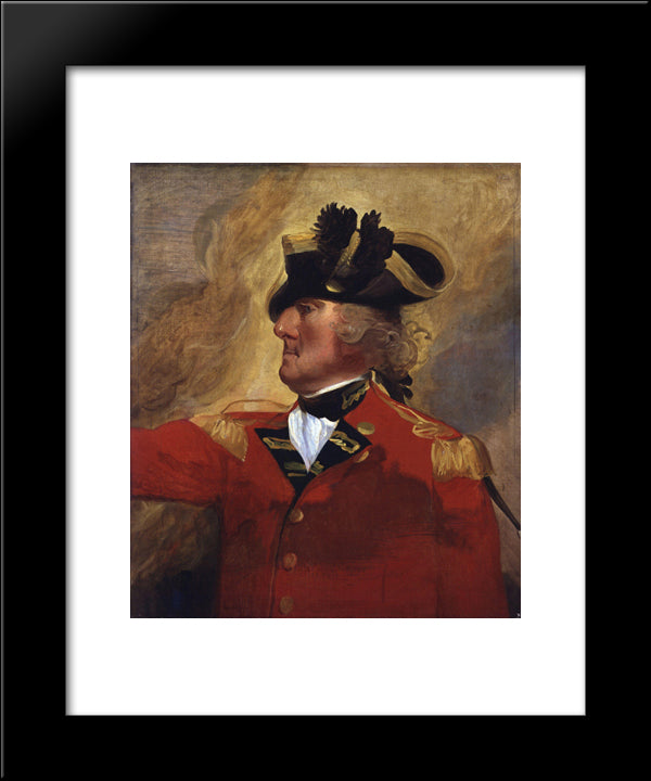George Augustus Eliott, 1St Baron Heathfield 20x24 Black Modern Wood Framed Art Print Poster by Copley, John Singleton