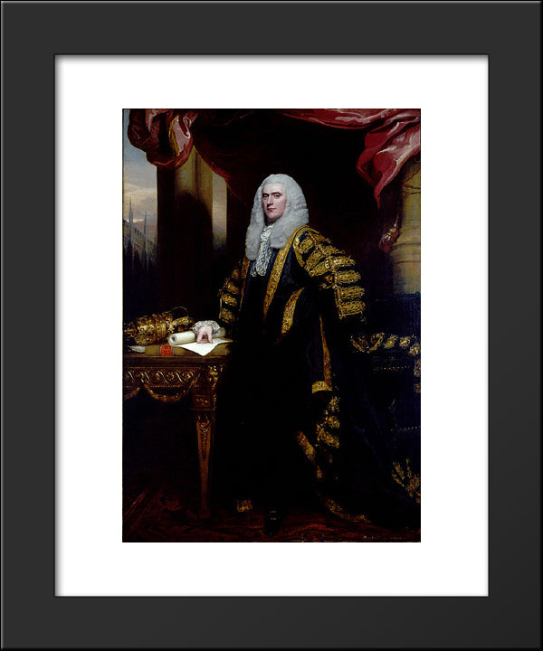 Henry Addington, First Viscount Sidmouth 20x24 Black Modern Wood Framed Art Print Poster by Copley, John Singleton