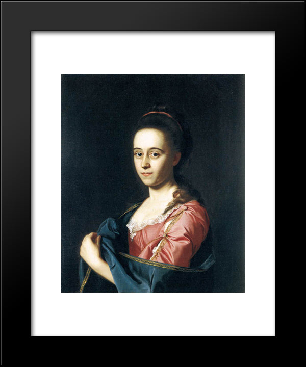 Mrs. Joshua Henshaw Ii 20x24 Black Modern Wood Framed Art Print Poster by Copley, John Singleton