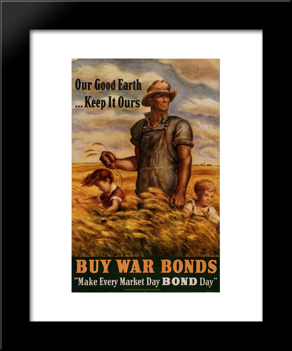 Our Good Earth. . .Keep It Ours 20x24 Black Modern Wood Framed Art Print Poster by Steuart Curry, John