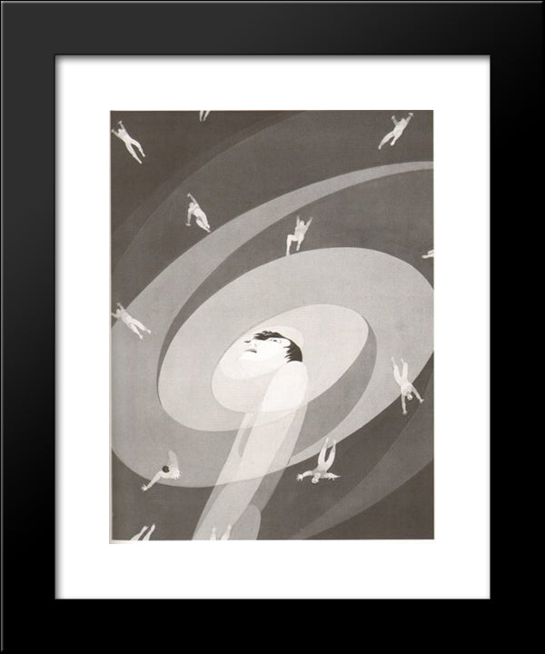 Pantophobia 20x24 Black Modern Wood Framed Art Print Poster by Vassos, John