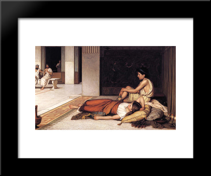 After The Dance 20x24 Black Modern Wood Framed Art Print Poster by Waterhouse, John William