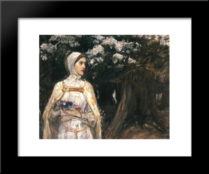 Beatrice 20x24 Black Modern Wood Framed Art Print Poster by Waterhouse, John William