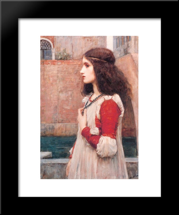 Juliet 20x24 Black Modern Wood Framed Art Print Poster by Waterhouse, John William