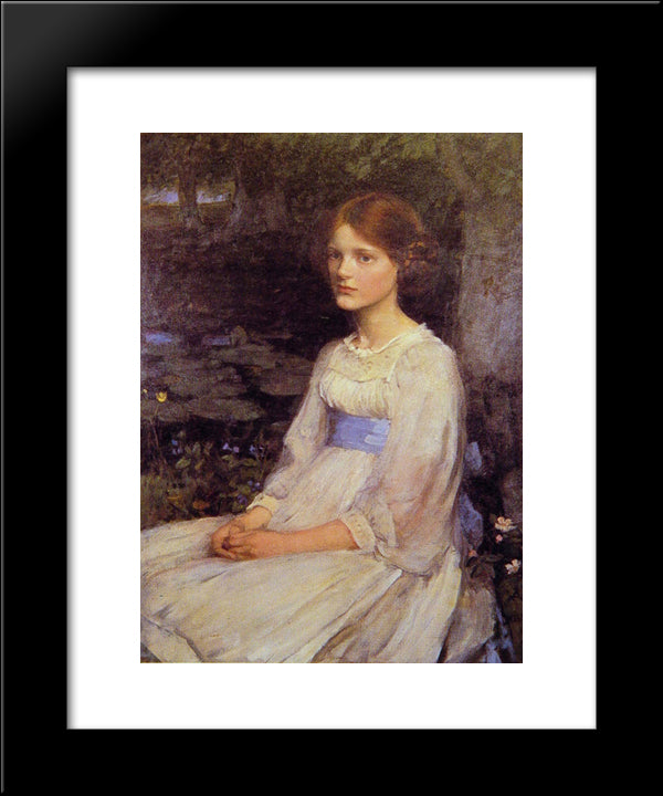 Miss Betty Pollock 20x24 Black Modern Wood Framed Art Print Poster by Waterhouse, John William