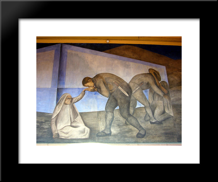 Farewell 20x24 Black Modern Wood Framed Art Print Poster by Orozco, Jose Clemente