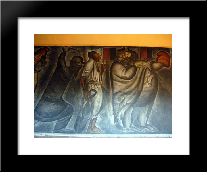 La Acechanza 20x24 Black Modern Wood Framed Art Print Poster by Orozco, Jose Clemente