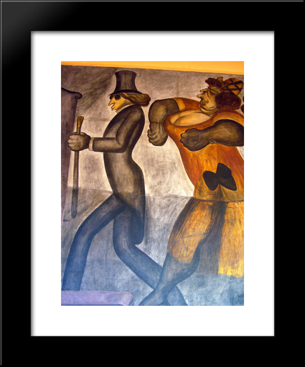 The Rich People (Detail) 20x24 Black Modern Wood Framed Art Print Poster by Orozco, Jose Clemente