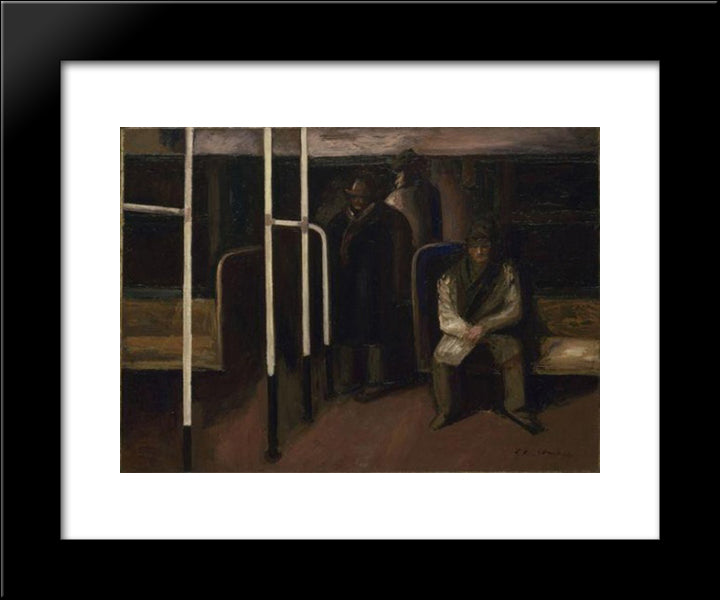 The Subway 20x24 Black Modern Wood Framed Art Print Poster by Orozco, Jose Clemente