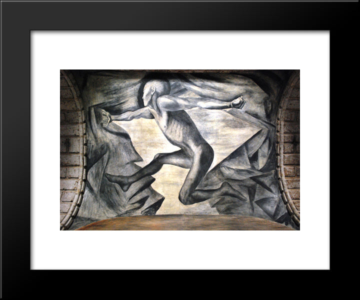Youth 20x24 Black Modern Wood Framed Art Print Poster by Orozco, Jose Clemente