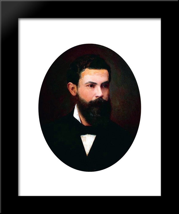 Portrait Of Dr. Francisco Eugenio Pacheco E Silva 20x24 Black Modern Wood Framed Art Print Poster by Almeida Junior, Jose Ferraz de