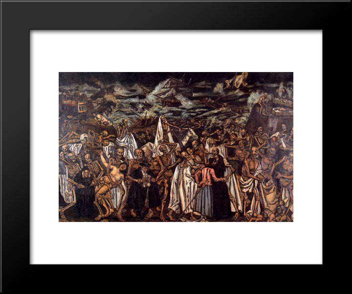 The End Of The World 20x24 Black Modern Wood Framed Art Print Poster by Solana, Jose Gutierrez
