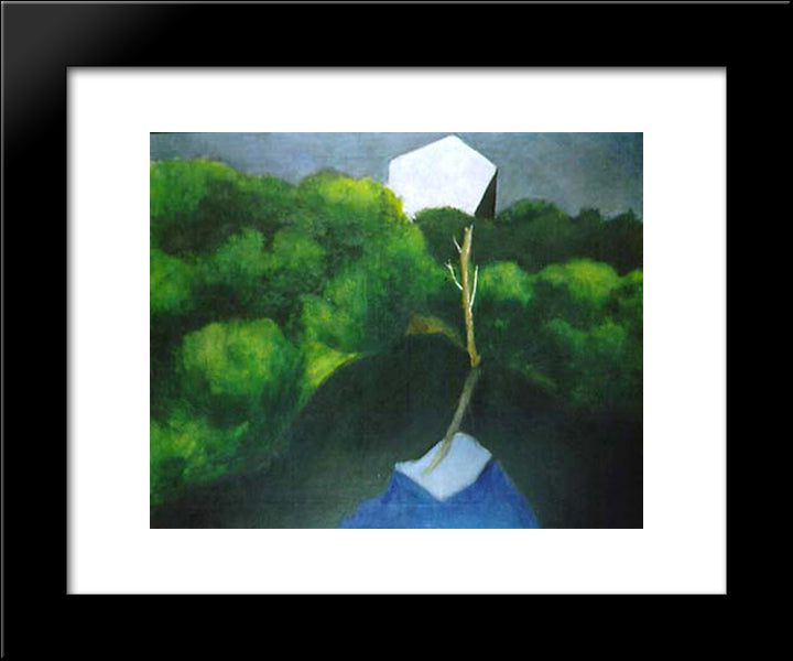 A Pool 20x24 Black Modern Wood Framed Art Print Poster by Sima, Josef