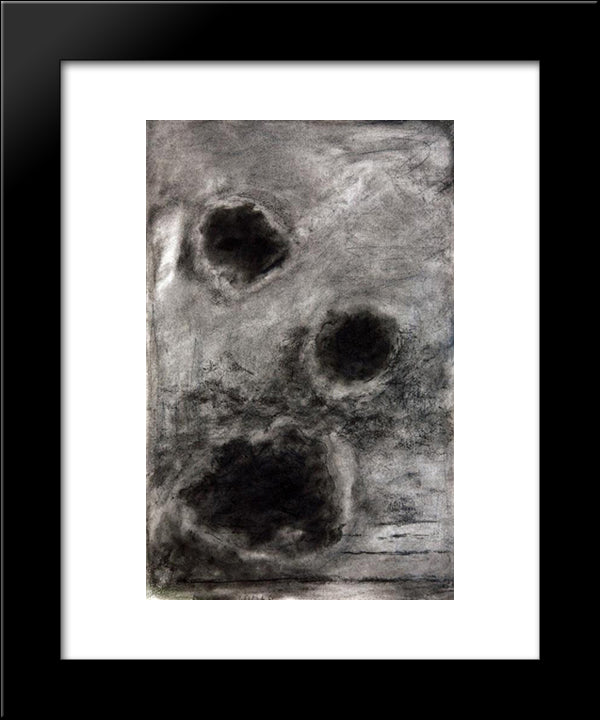 Drops Of Light 20x24 Black Modern Wood Framed Art Print Poster by Sima, Josef