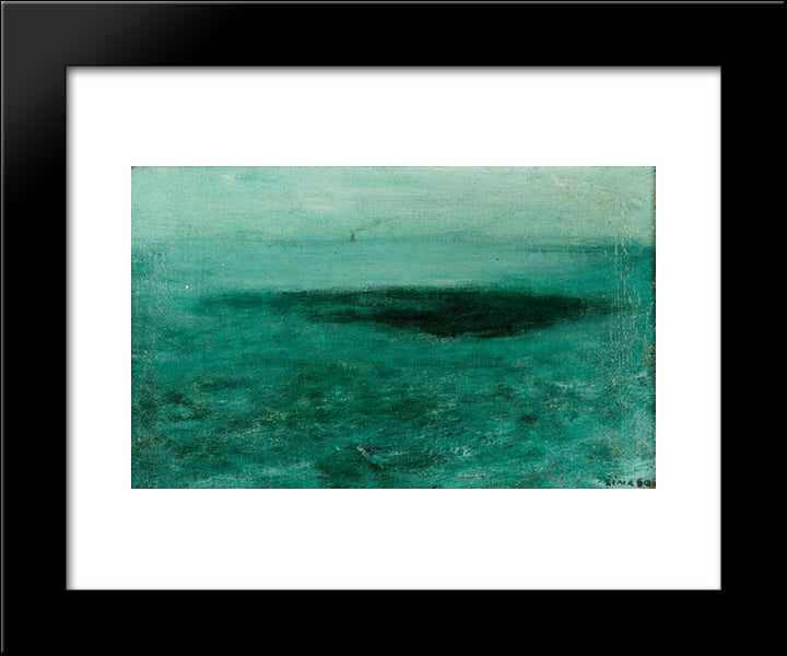 Mer 20x24 Black Modern Wood Framed Art Print Poster by Sima, Josef