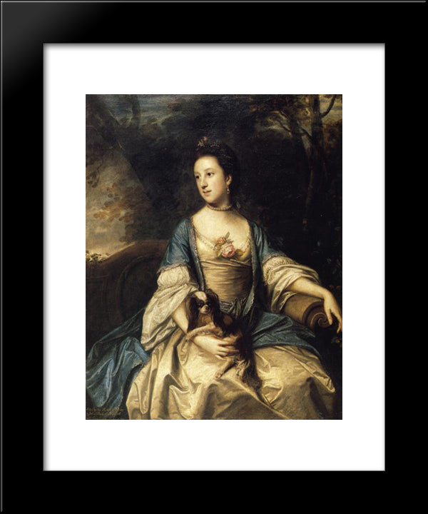 Caroline, Duchess Of Marlborough 20x24 Black Modern Wood Framed Art Print Poster by Reynolds, Joshua