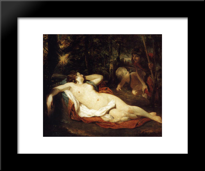 Cimon And Iphigenia 20x24 Black Modern Wood Framed Art Print Poster by Reynolds, Joshua
