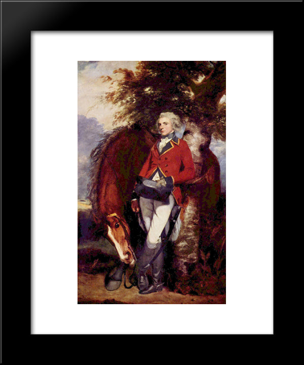 Colonel George K. H. Coussmaker, Grenadier Guards 20x24 Black Modern Wood Framed Art Print Poster by Reynolds, Joshua