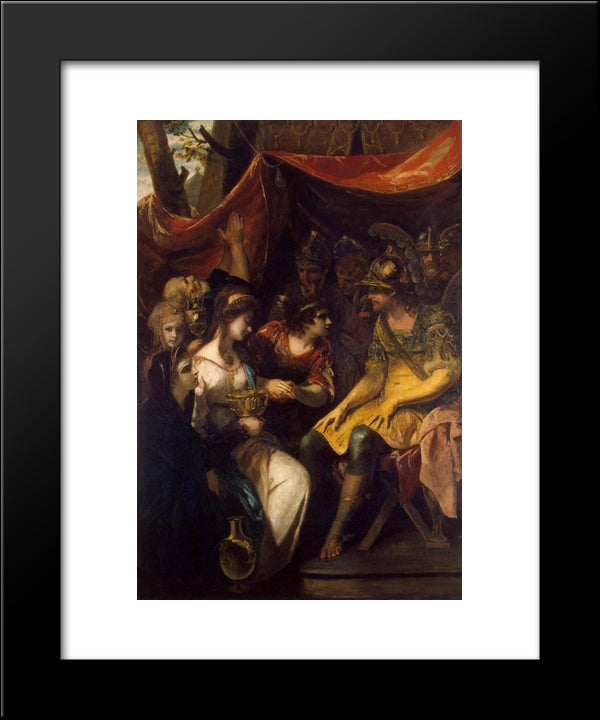 Continence Of Scipio 20x24 Black Modern Wood Framed Art Print Poster by Reynolds, Joshua