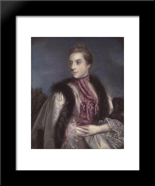 Elizabeth Drax, Countess Of Berkeley 20x24 Black Modern Wood Framed Art Print Poster by Reynolds, Joshua