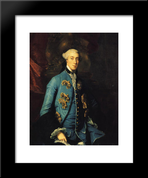 Francis Hastings, Earl Of Huntingdon 20x24 Black Modern Wood Framed Art Print Poster by Reynolds, Joshua