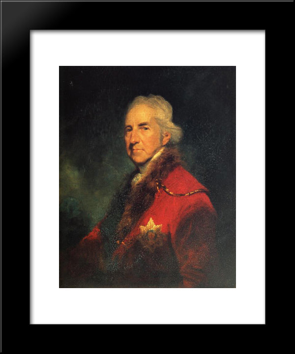 Francis Seymour Conway, 1St Marquess Of Hertford 20x24 Black Modern Wood Framed Art Print Poster by Reynolds, Joshua