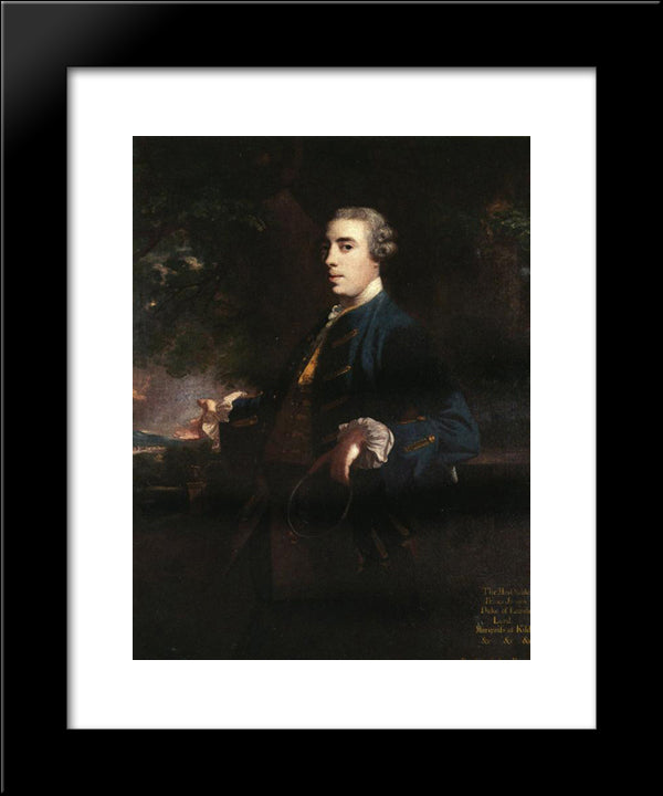 James Fitzgerald, Duke Of Leinster 20x24 Black Modern Wood Framed Art Print Poster by Reynolds, Joshua