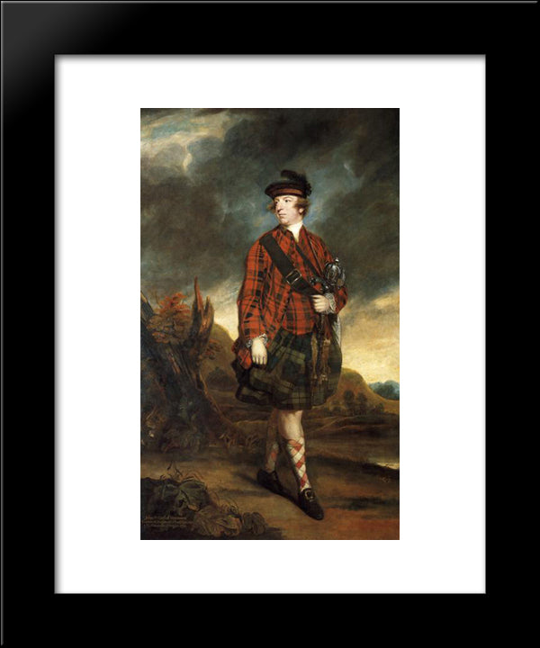 John Murray, 4Th Earl Of Dunmore 20x24 Black Modern Wood Framed Art Print Poster by Reynolds, Joshua