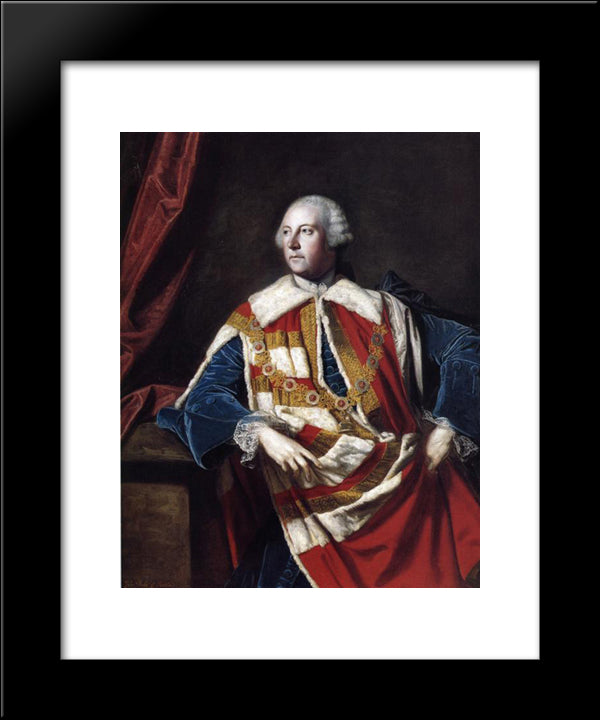 John Russel, 4Th Duke Of Bedford 20x24 Black Modern Wood Framed Art Print Poster by Reynolds, Joshua