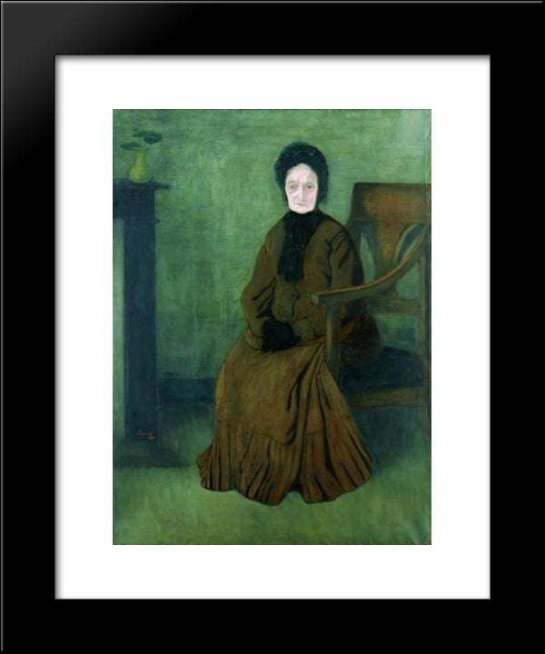 My Grandmother 20x24 Black Modern Wood Framed Art Print Poster by Rippl Ronai, Jozsef