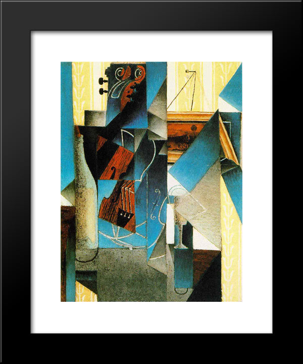 Not Detected 20x24 Black Modern Wood Framed Art Print Poster by Gris, Juan