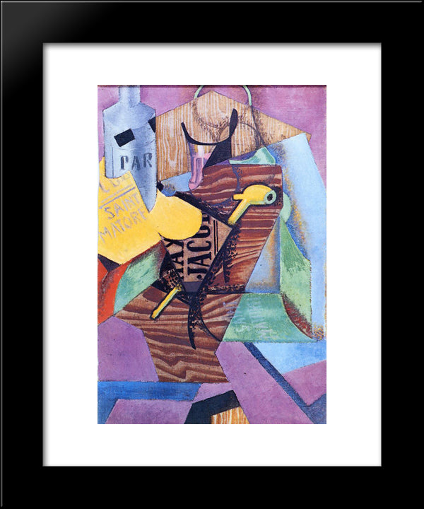 Saint Matorel 20x24 Black Modern Wood Framed Art Print Poster by Gris, Juan