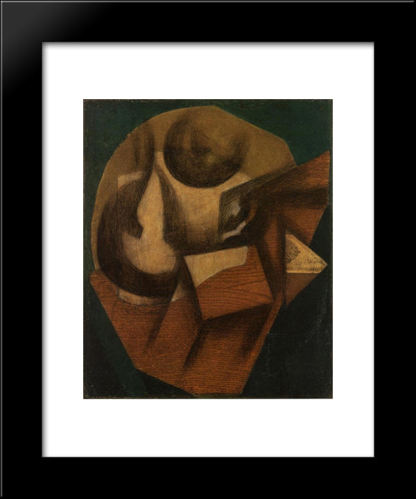 The Glass 20x24 Black Modern Wood Framed Art Print Poster by Gris, Juan