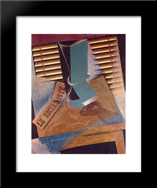 The Sunblind 20x24 Black Modern Wood Framed Art Print Poster by Gris, Juan