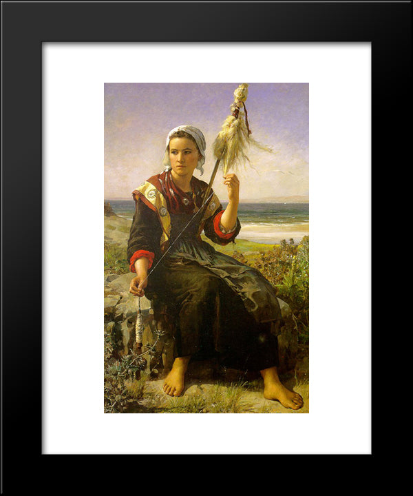 The Rest Of The Haymakers 20x24 Black Modern Wood Framed Art Print Poster by Breton, Jules