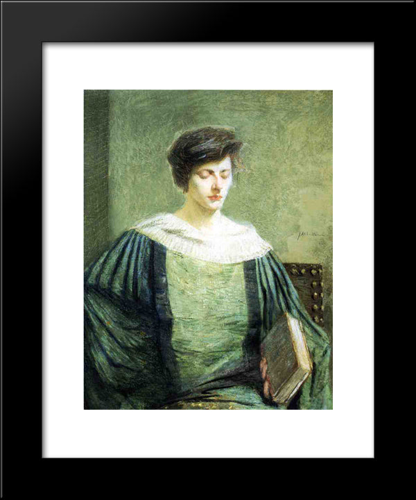 A Follower Of Grolier 20x24 Black Modern Wood Framed Art Print Poster by Weir, Julian Alden