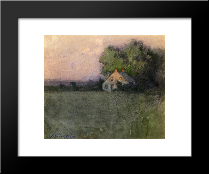 Branchville, Connecticut 20x24 Black Modern Wood Framed Art Print Poster by Weir, Julian Alden