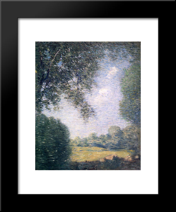 Overhanging Trees 20x24 Black Modern Wood Framed Art Print Poster by Weir, Julian Alden