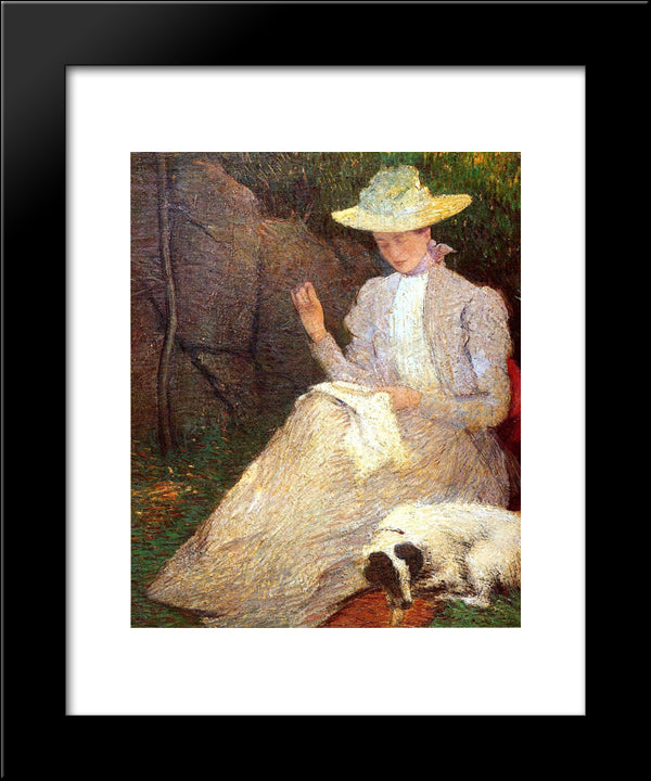 Summer 20x24 Black Modern Wood Framed Art Print Poster by Weir, Julian Alden