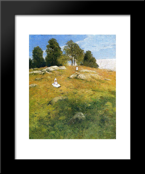 Summer Afternoon, Shinnecock Landscape 20x24 Black Modern Wood Framed Art Print Poster by Weir, Julian Alden