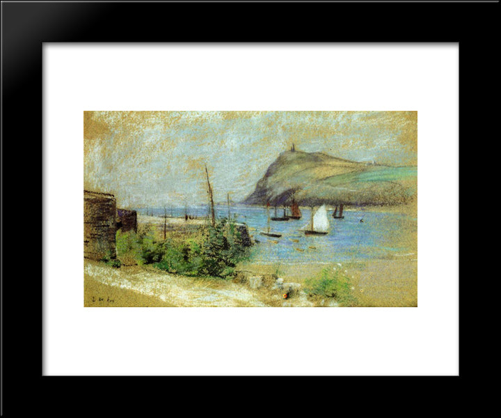 The Inlet 20x24 Black Modern Wood Framed Art Print Poster by Weir, Julian Alden