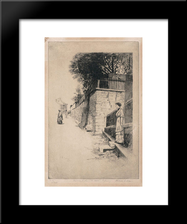 Cumberland St, The Rocks, Sydney 20x24 Black Modern Wood Framed Art Print Poster by Ashton, Julian