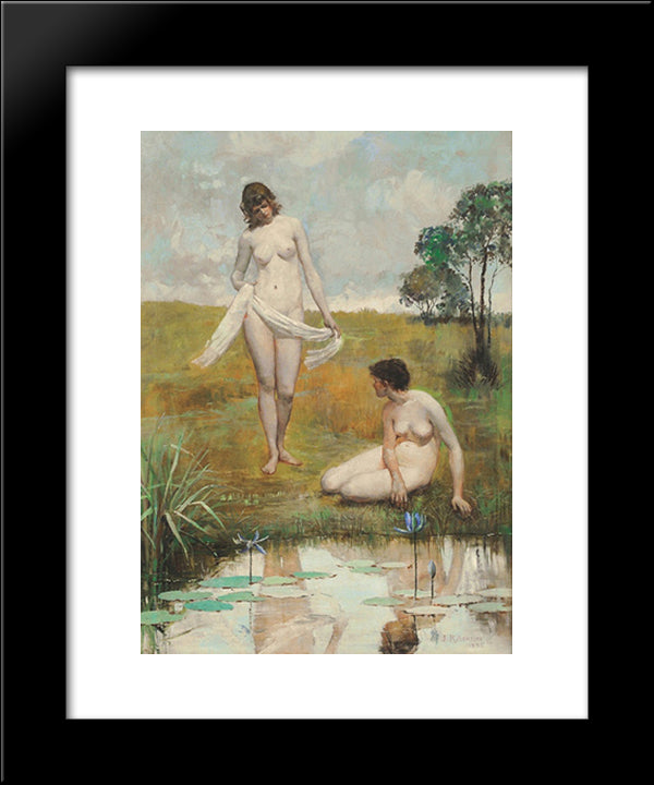 Reflections 20x24 Black Modern Wood Framed Art Print Poster by Ashton, Julian