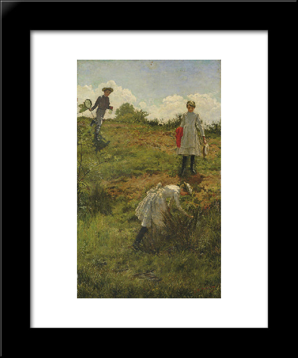 Summer Holidays 20x24 Black Modern Wood Framed Art Print Poster by Ashton, Julian