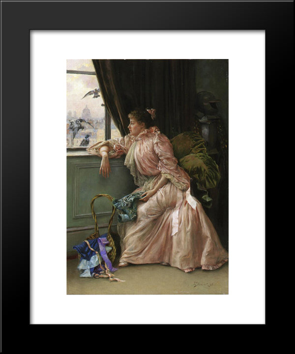 Room With A View 20x24 Black Modern Wood Framed Art Print Poster by Stewart, Julius LeBlanc