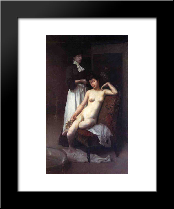 The Toilet 20x24 Black Modern Wood Framed Art Print Poster by Stewart, Julius LeBlanc