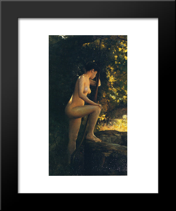 The Unfulfilled Wish 20x24 Black Modern Wood Framed Art Print Poster by Stewart, Julius LeBlanc